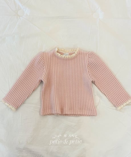 8[予約]petit&petit mellow lace t