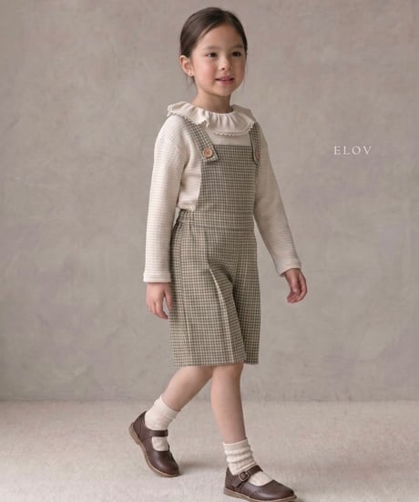 2[予約]elov&monpetitbebe rev cotton overall