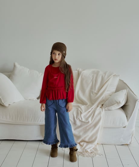28[予約]momoann frill denim