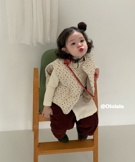 12[予約]ololala dot coco balloon pants