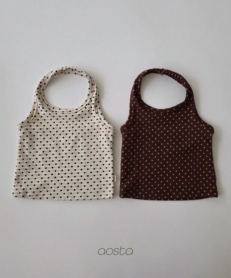 52[予約]Aosta choco chip halter neck