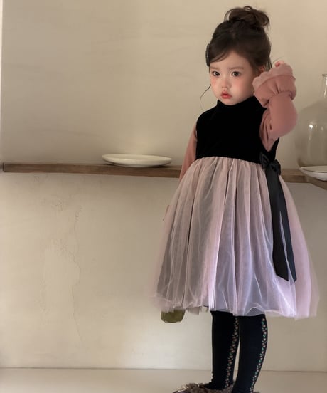 61[予約]aiai black rose dress