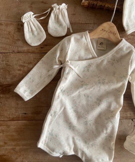 37[予約]anneshirley floral newborn romper