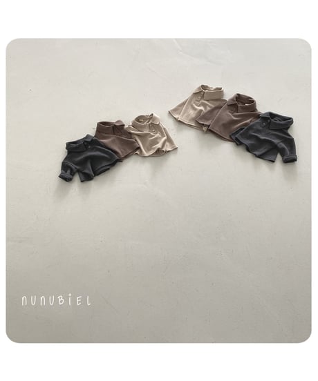 5[予約]nunubiel bebe waffle shirt
