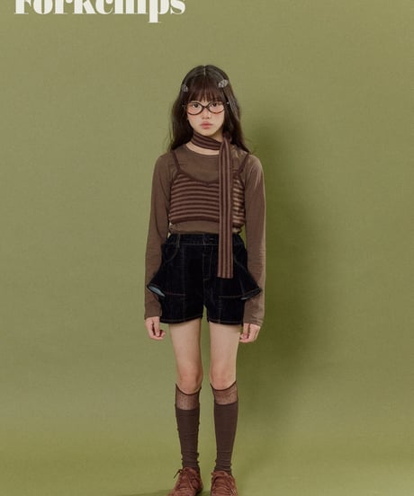 27[予約]FORKCHIPS velvet flare pants