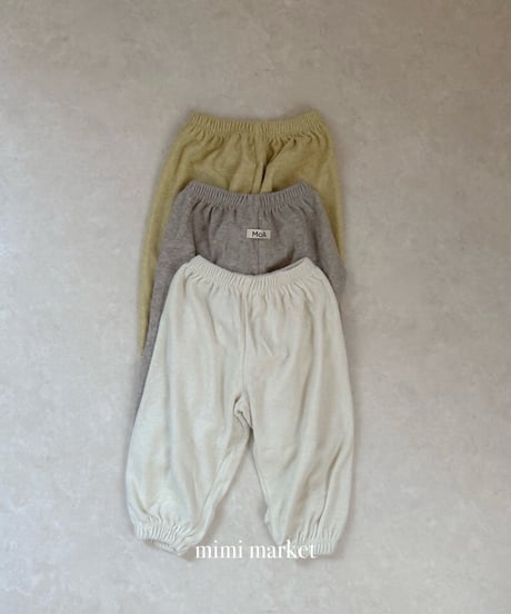 30[予約]mimi market terry jogger pants