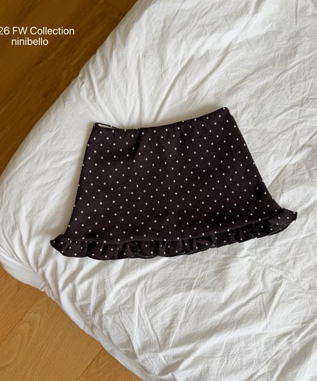 13[予約]ninibello dear dot skirt