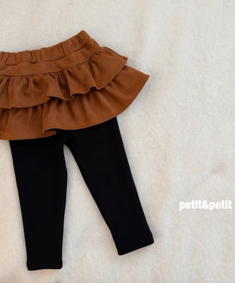 33[予約]petit&petit suede cancan skirt leggings
