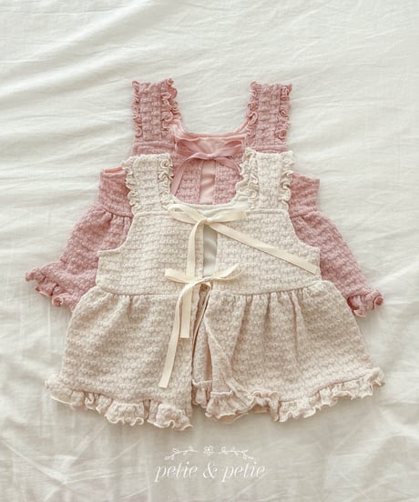 21[予約]petit&petit madeleine frill vest