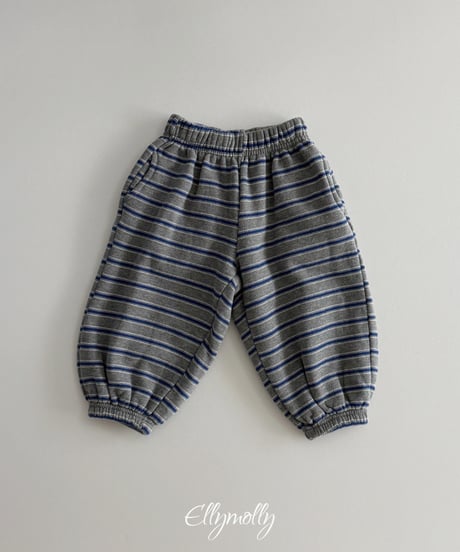21[予約]ELLYMOLLY toto border jogger pants