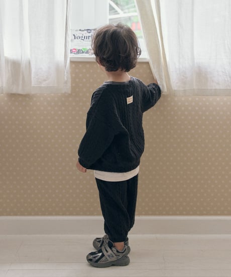 29[予約]送料無料 the beige knit jogger pants