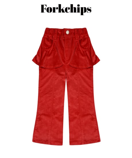 26[予約]FORKCHIPS muffin flare pants