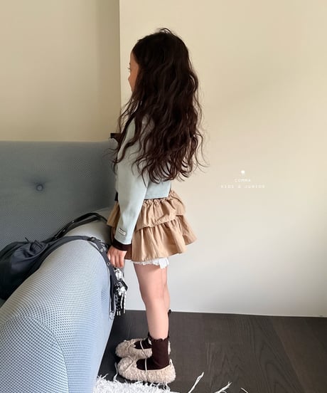 15[予約]COMMA layered color block cardigan