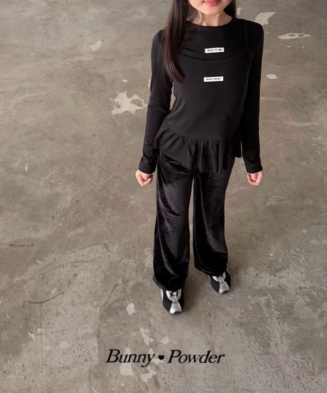 12[予約]bunny powder layered camisole