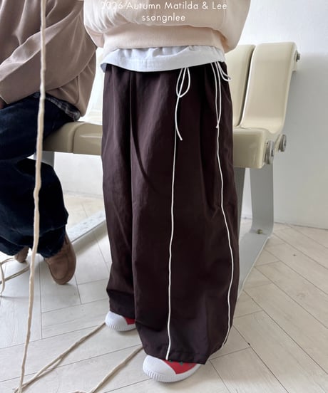 64[予約]matilda&lee side double stripe pants