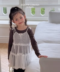 48[予約]ninibello tulle layered ops