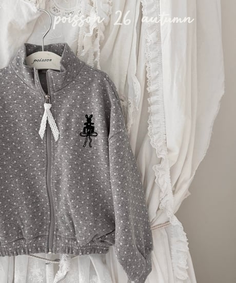 3[予約]poisson dot bunny zip-up