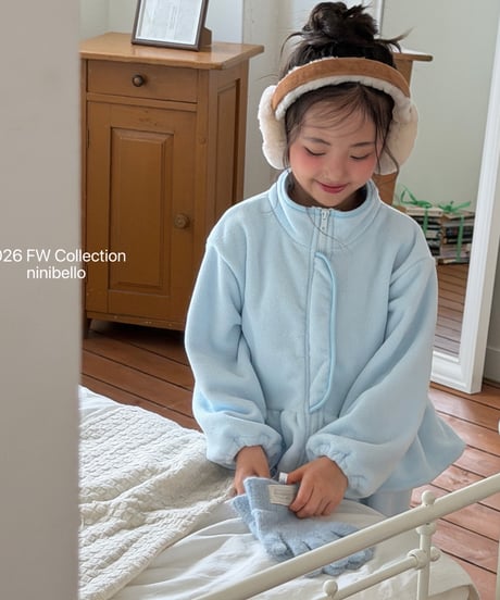 25[予約]ninibello marshmallow zip-up(12m-2XL)