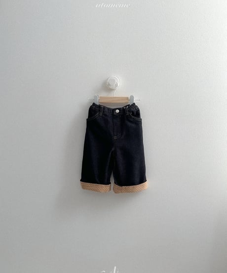 39[予約]atomeme non fade roll-up denim