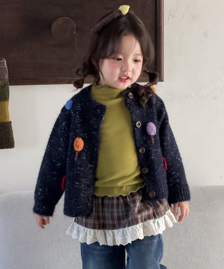 73[予約]aiai colorful balloon knit cardigan