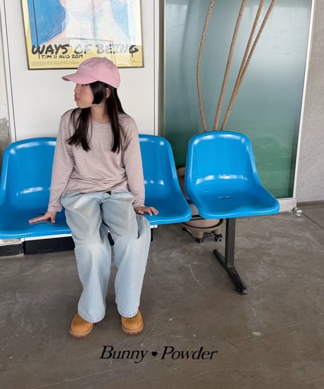 36[予約]bunny powder cotton tee