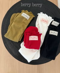 44[予約]berryberry label knee high socks