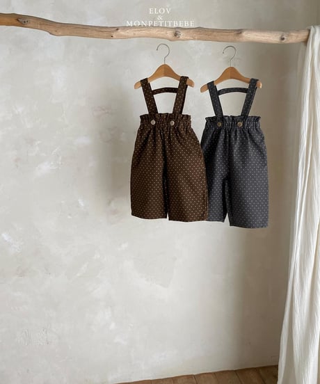 12[予約]elov&monpetitbebe mini bean overalls