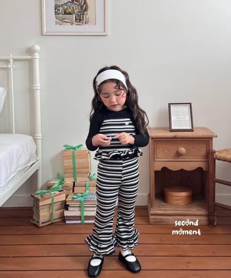 29[予約]second moment waffle peanut frill pants