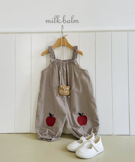 12[予約]milkbalm apple overalls
