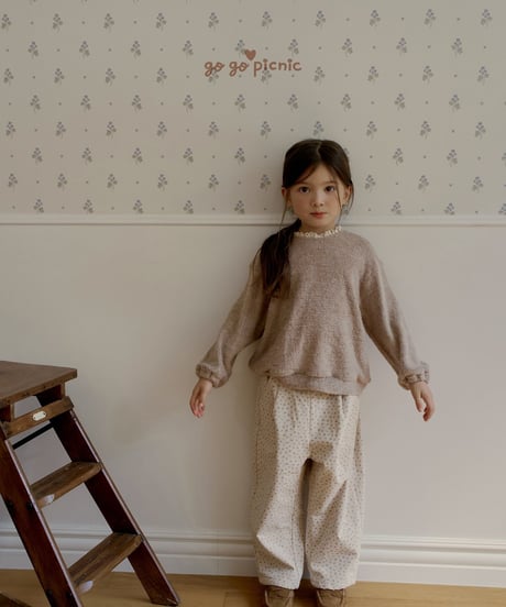 9[予約]go go picnic latte pants