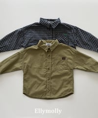 8[予約]ELLYMOLLY maison check shirt