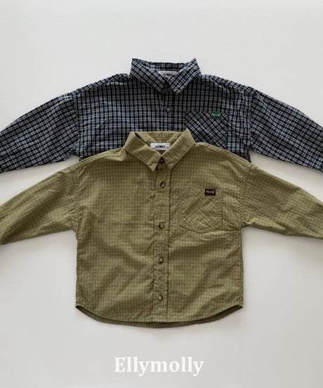 8[予約]ELLYMOLLY maison check shirt