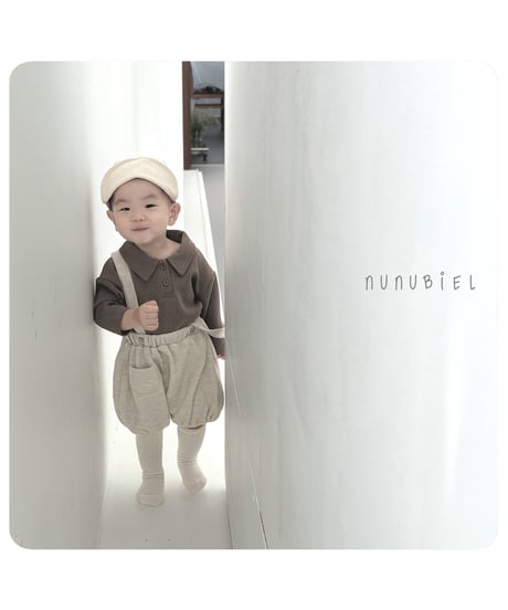 5[予約]nunubiel bebe waffle shirt