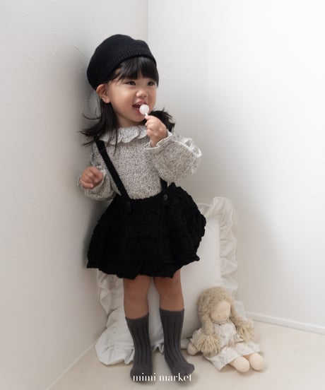 38[予約]mimi market pleated collar blanc