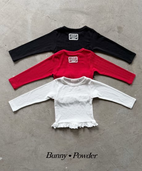 20[予約]bunny powder heart eyelet t-shirt