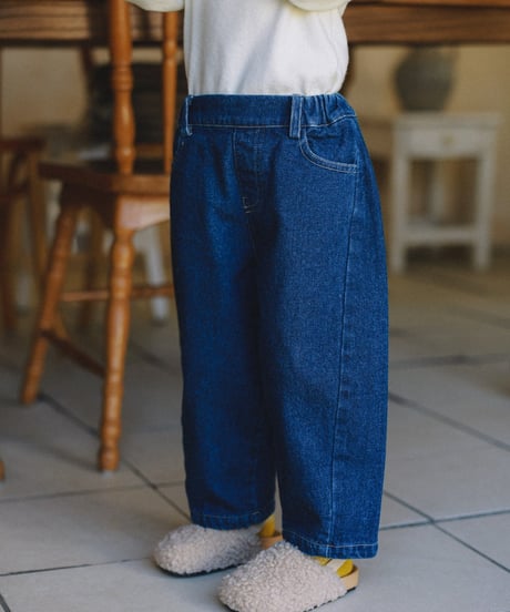 22[予約]mon Atelier barrel denim pants