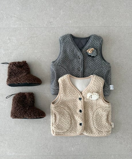 52[予約]ololala fleece vest