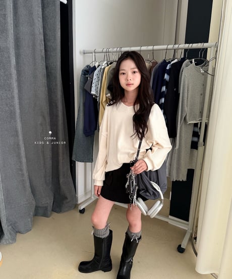 35[予約]COMMA slit knit t