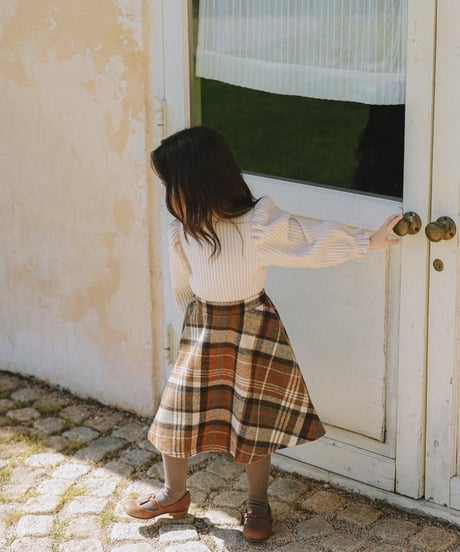 23[予約]mon Atelier celim check skirt