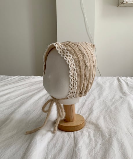 11[予約]bebeholic cable knit bonnet