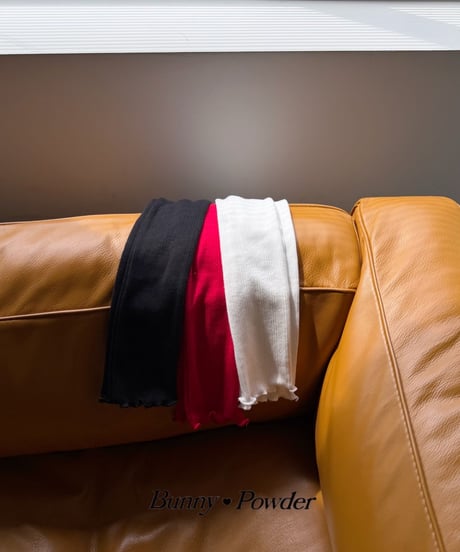 79[予約]bunny powder lovely knee socks
