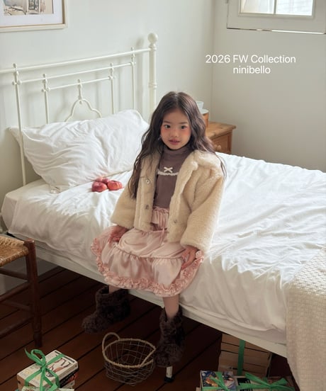 51[予約]ninibello classic fur jacket(ribbon set)