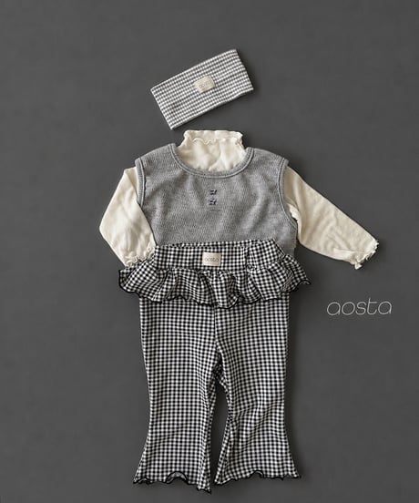 63[予約]Aosta kiki frill pants
