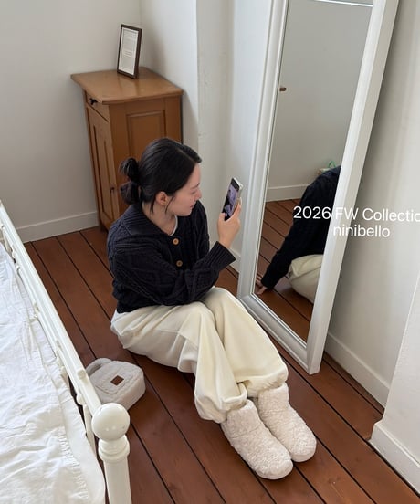 14[予約]ninibello cozy velour pants(adult)