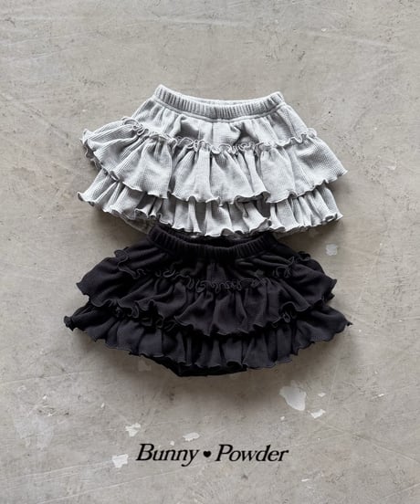 54[予約]bunny powder waffle tiered bloomers