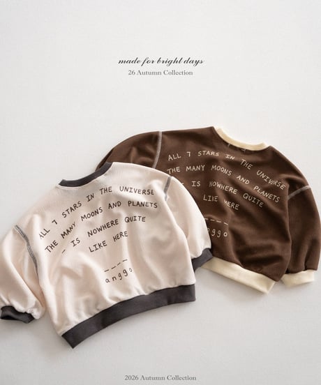 2[予約]anggo shine sweatshirt