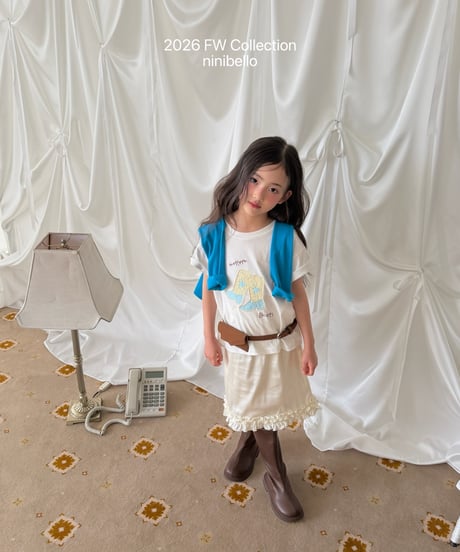 30[予約]ninibello miko satin skirt