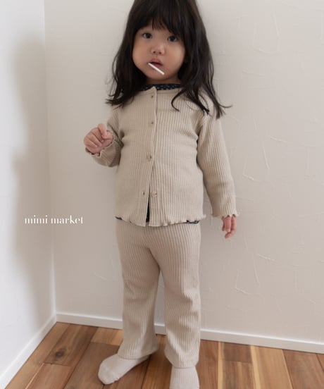 36[予約]mimi market liz rib cardigan