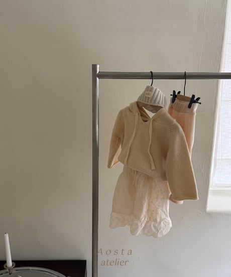 24[予約]Aosta lace cotton open dress