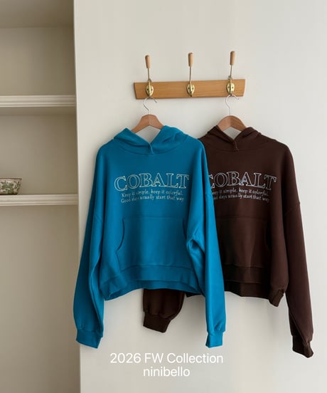 24[予約]ninibello cobalt hoodie(adult)